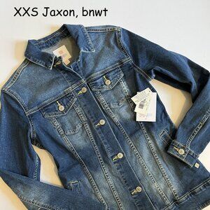 XXS Lularoe Jaxon jean jacket, blue